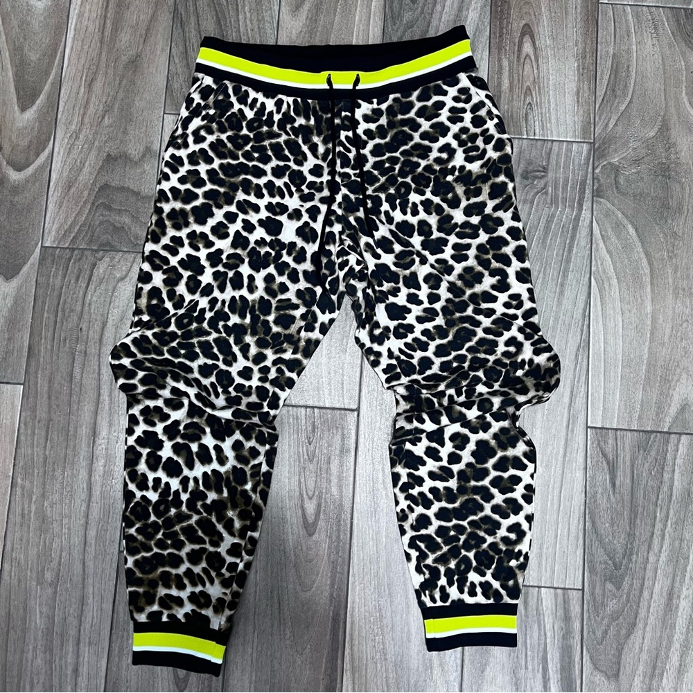 Soho Small Animal Print Jogger Pans
Leopard Print Joggers with Yellow Accents